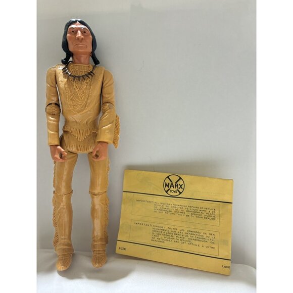 60s Vintage Marx Johnny West Indian Chief W/ Accessories & certification ! Rare - Picture 3 of 10